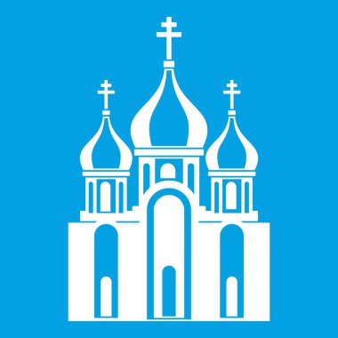 Kilise bina simgesi beyaz