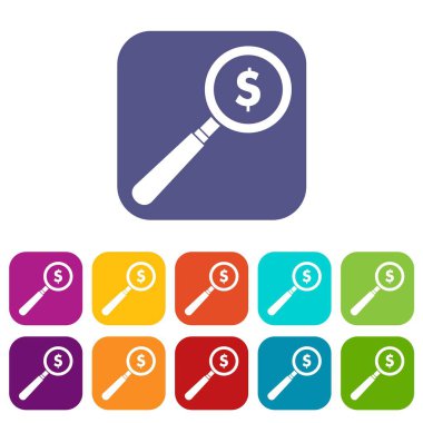 Büyüteç Icons set