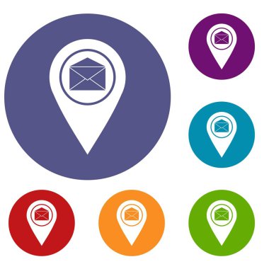 Küme imleç konumu zarf işareti simgeleri ile