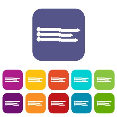 Infographic okları Icons set