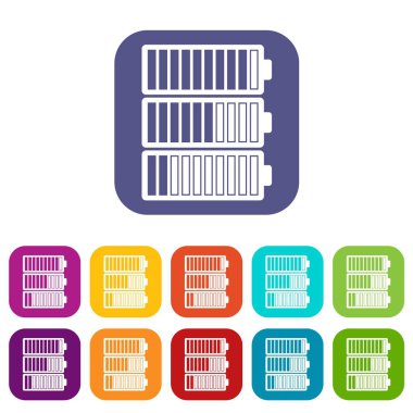 Pil göstergeleri Icons set