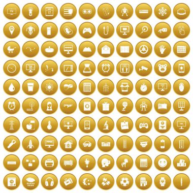 Altın 100 app Icons set