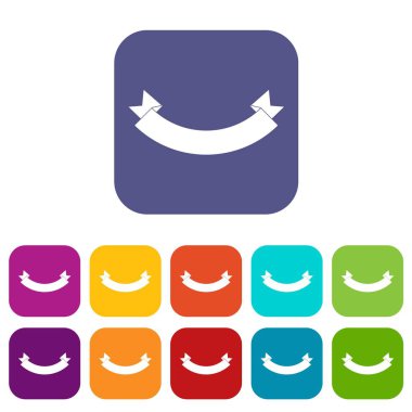 Origami afiş Icons set