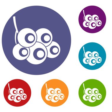 Kartopu şube Icons set