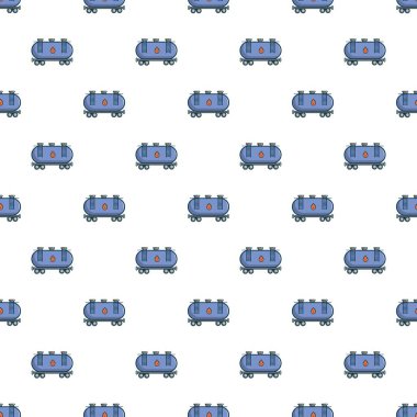 Benzin demiryolu tanker desen