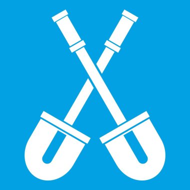 Kürek simgesi beyaz