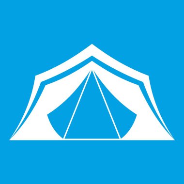 Çadır simgesi beyaz