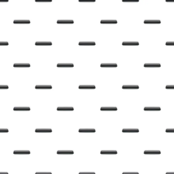 Black rectangular button pattern — Stock Vector