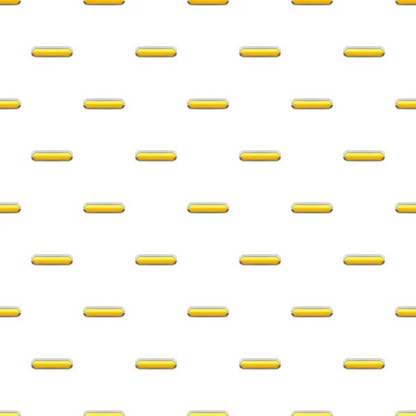 Modèle de bouton rectangulaire jaune — Image vectorielle