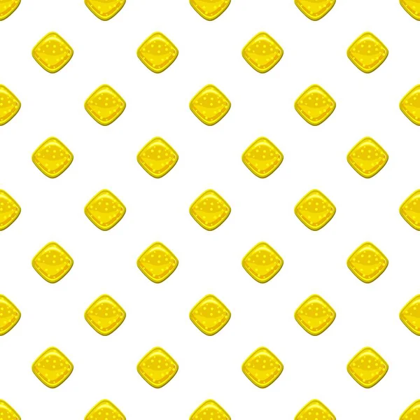 Modèle de bonbons jaunes — Image vectorielle