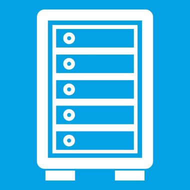 Güvenlik güvenli simgesi beyaz