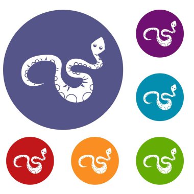 Kara yılan Icons set