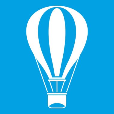 Sıcak hava balon simgesi beyaz
