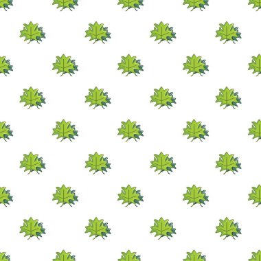 Yeşil akçaağaç yaprağı deseni