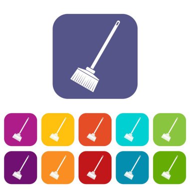 Süpürge Icons set