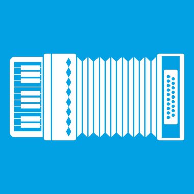 Beyaz akordeon simge