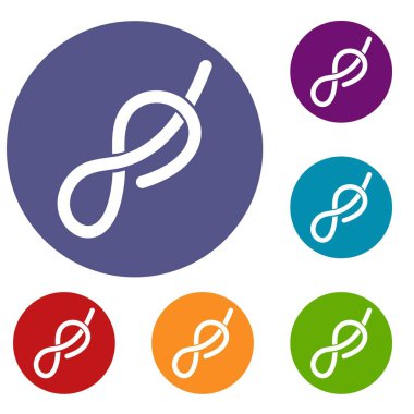 Gemi halatı Icons set