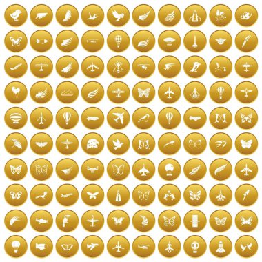 100 simgeler kümesi altın sinek