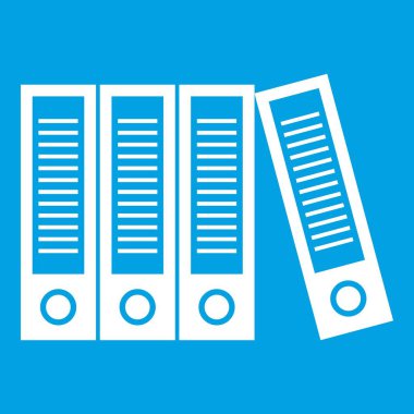 Office klasörler simgesi beyaz