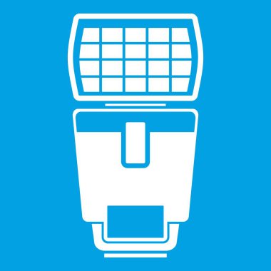 Flash için kamera simgesi beyaz aydınlatma