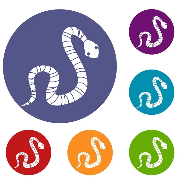 Çizgili yılan Icons set