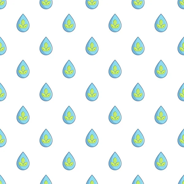 水滴のパターン中緑を葉します。 — ストックベクタ