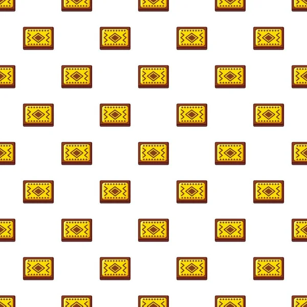 Moquette turque jaune et marron — Image vectorielle