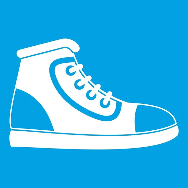 白い運動靴のアイコン — ストックベクタ