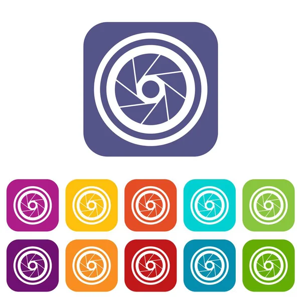 Büyük objektif Icons set