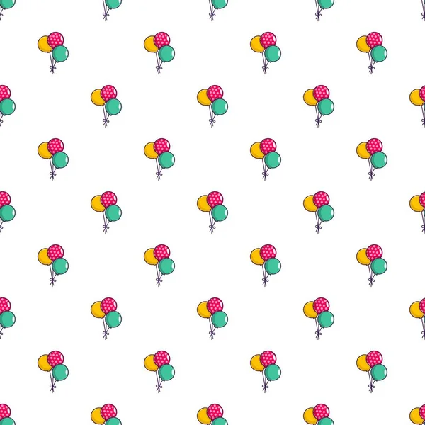 Trois motifs de ballons colorés — Image vectorielle