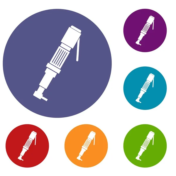 Jeu d'icônes de tournevis pneumatiques — Image vectorielle