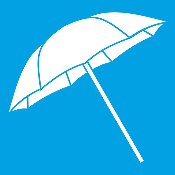 Paraplu pictogram wit — Stockvector