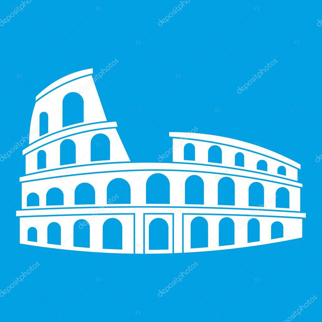 Roman Colosseum icon white