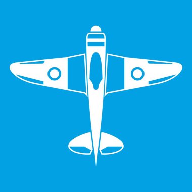 Askeri avcı uçağı simgesi beyaz