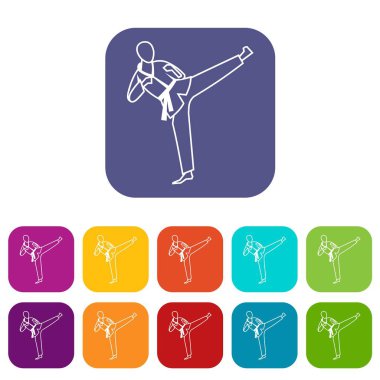 Wushu ana Icons set