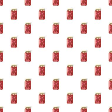 Konserve meyve komposto veya reçel desenli