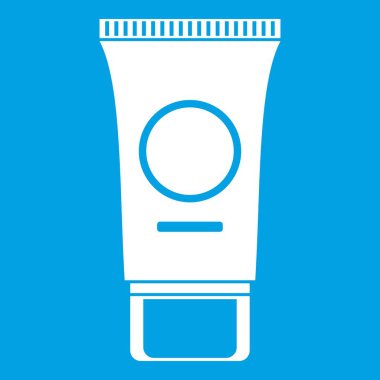 Kozmetik krem tüp simgesi beyaz