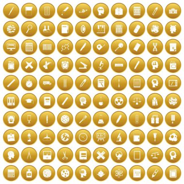 simgeler öğrenme 100 altın ayarla