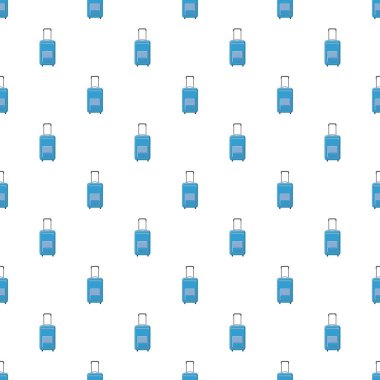 Mavi seyahat bavul desen