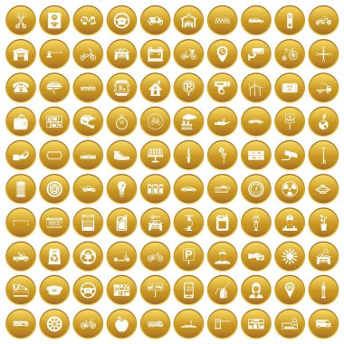 simgeler Otopark 100 altın ayarla