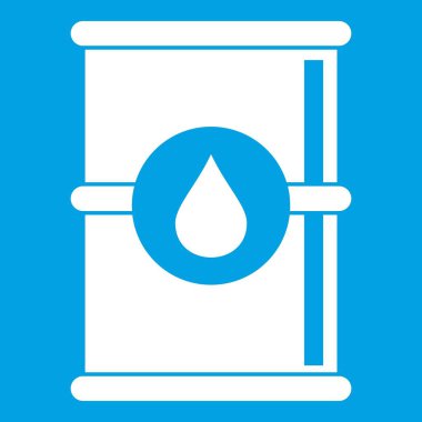 Varil petrol simgesi beyaz