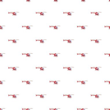 Kırmızı helikopter desen