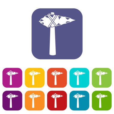 Antik çekiç Icons set