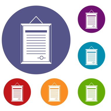 Regülasyonun Icons set