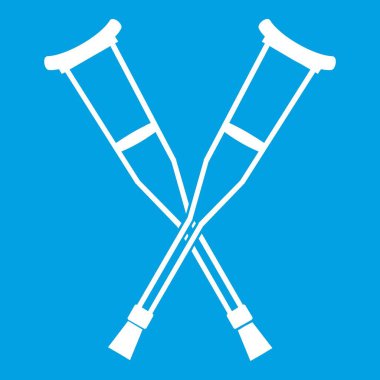 Koltuk değneği simgesi beyaz