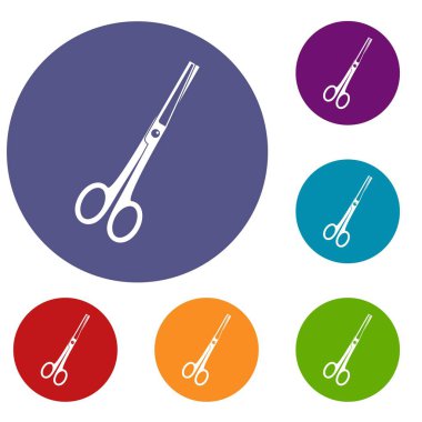 Çelik makas Icons set