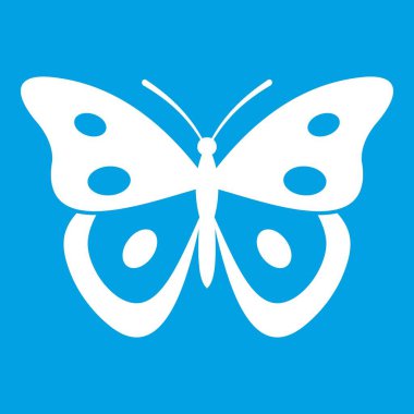 Kelebek pierid simgesi beyaz