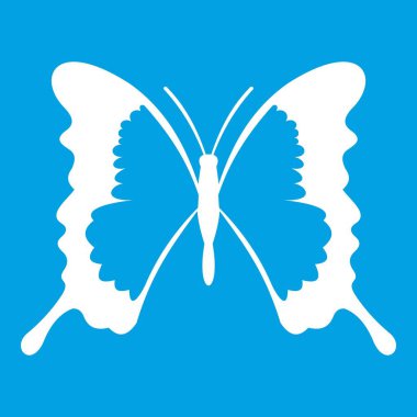 Swallowtail Kelebek simgesi beyaz