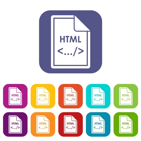 文件 Html 图标集 — 图库矢量图片