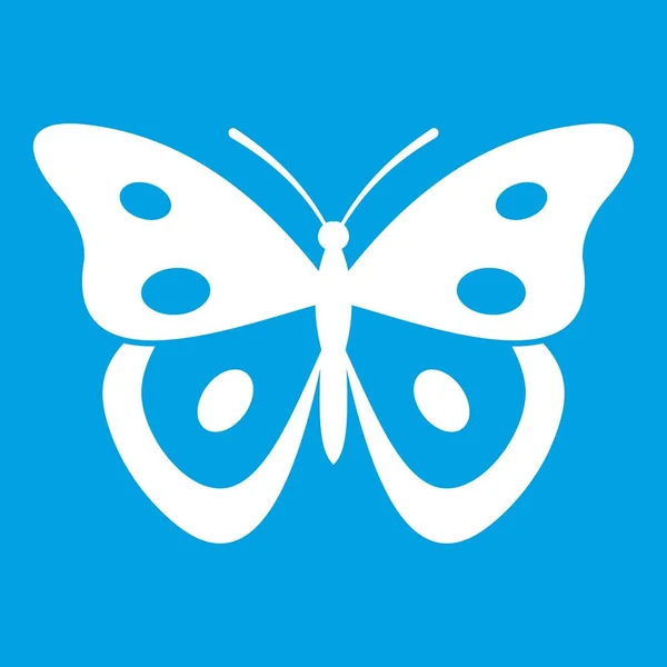 Icône papillon pierid blanc — Image vectorielle